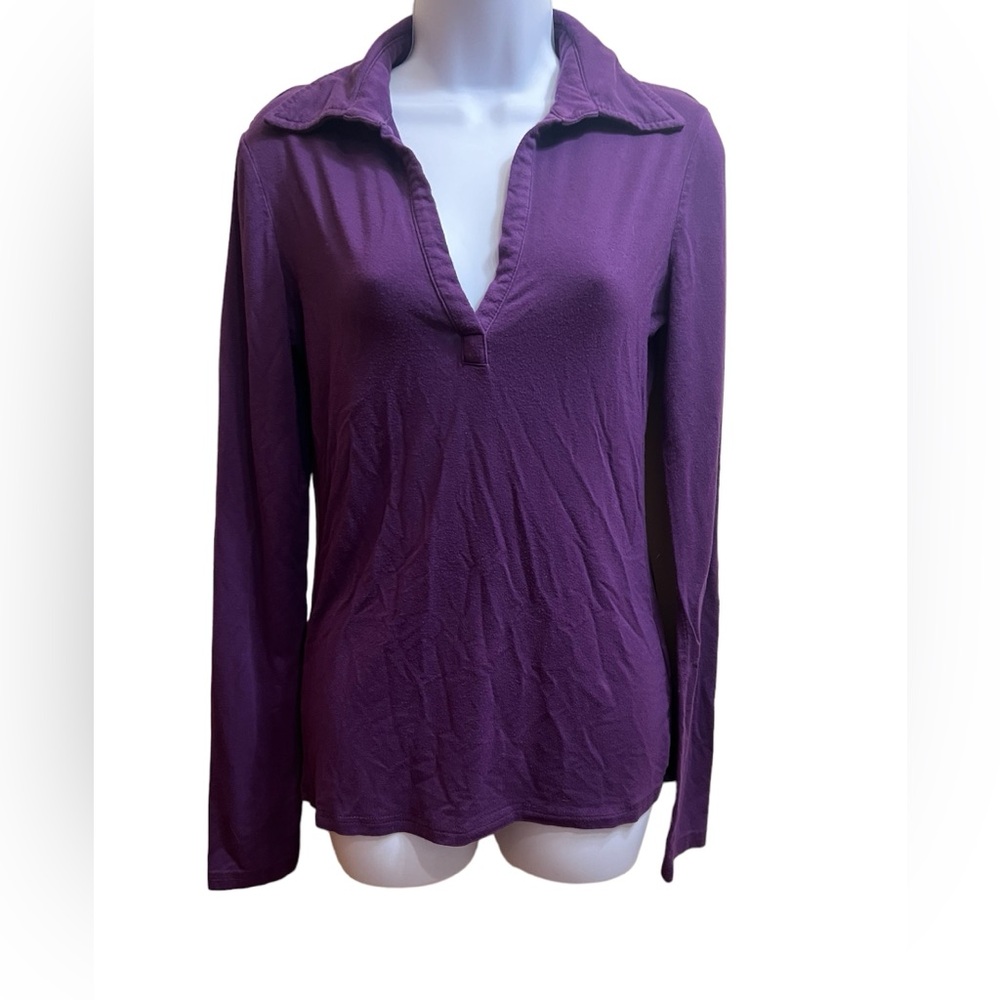 Pullover purple collared shirt Size M